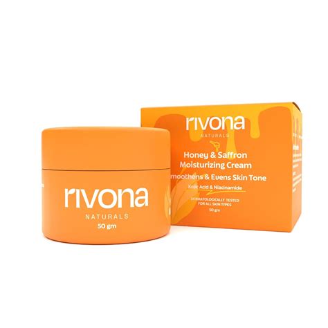 Rivona Naturals Honey & Saffron Face Cream | Brightening face cream ...
