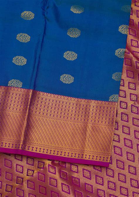 Buy Turquoise Blue Zariwork Pure Silk Saree - Koskii