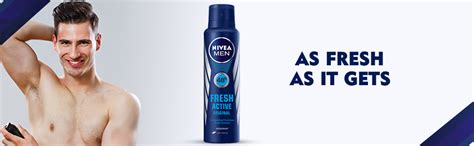 Buy Nivea Men Fresh Active Original 48 Hours Deodorant Spray, 150Ml ...