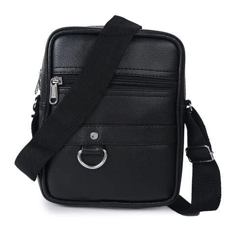 Buy Genuine Leather Mens Sling Bag Small Size for Travel Crossbody ...