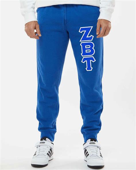 Zeta Beta Tau Lettered Fleece Pants - Greek Gear