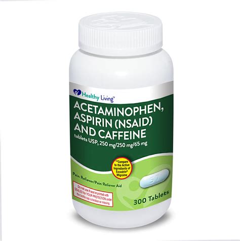 Amazon.com: Timely Extra Strength Headache Relief - Acetaminophen with Aspirin & Caffeine (300 ...