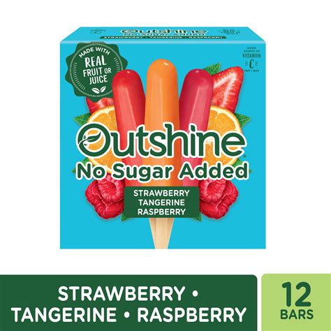 Outshine Strawberry, Tangerine, and Raspberry Frozen Fruit Bars Variety ...