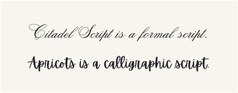 Different Type of Script Fonts 的图像结果