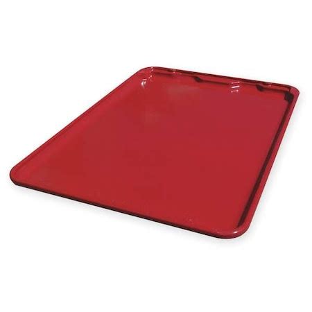 Mfg Tray Stack Container Lid Lid, Red, Fiberglass 7806185280 | Zoro
