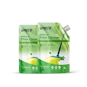 IMECO Natural Floor Cleaner | 1L Pouch | Removes Grease, Dirt & Stains ...