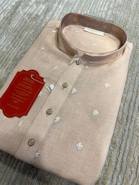 Southloom Semi Silk Short Kurta for Men in Peach Colour – Southloom.com ...