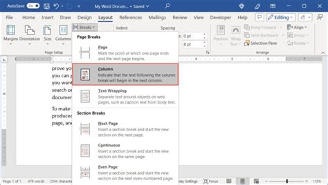 Image result for Word Columns Formatting