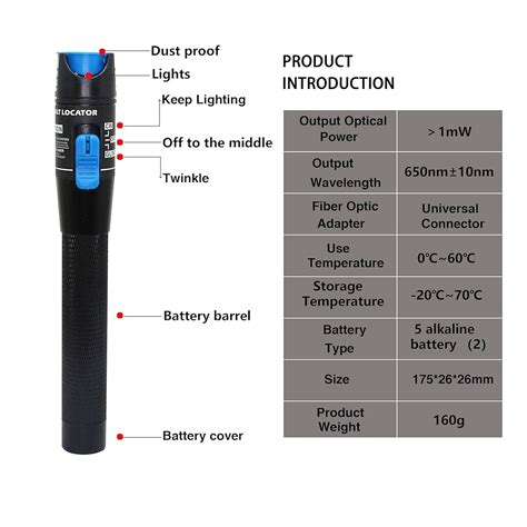 SinLoon Visual Fault Locator,Red Light Pen Fiber India | Ubuy