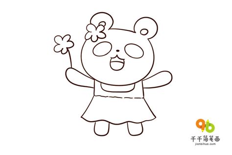 简单的幼儿熊猫涂色画大全_幼儿园小班涂色画简笔画