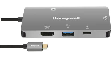Honeywell usb3.0, HDMI, USB, Ethernet Type C 3.1 Travel Dock (Silver)