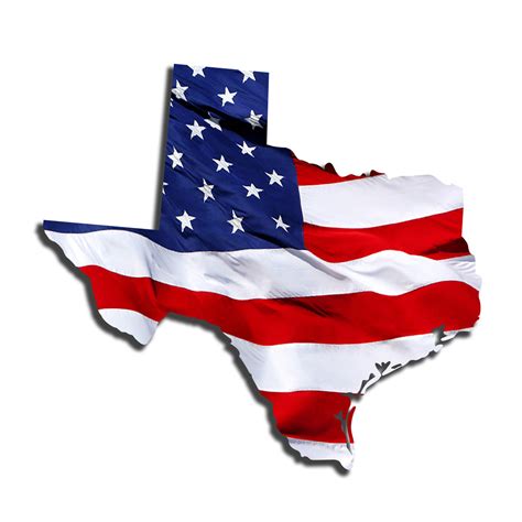 Texas Waving USA American Flag. Patriotic Vinyl Sticker – ROE Graphics ...