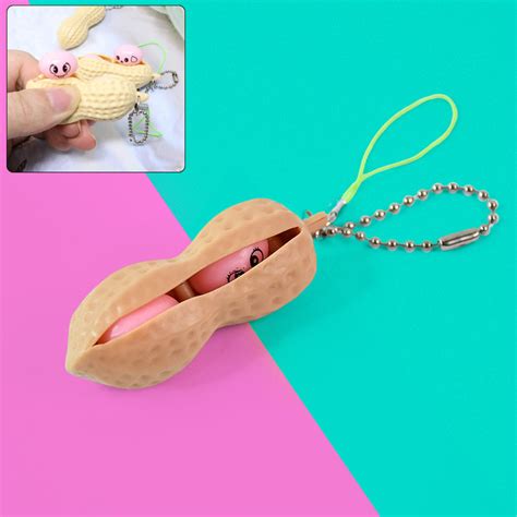 Peanut Popper Fidget Toy, Fun Peanut Pods Anxiety Stress Relief Toy (1