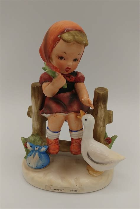 Darling porcelain figurine playtime girl with doll vintage girl figurine collectible japan ...