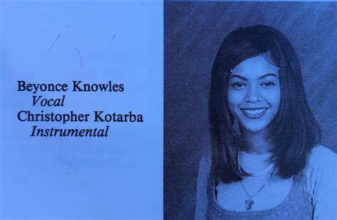 Beyonce High School Picture