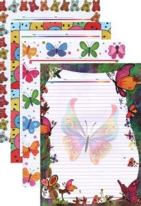 Flipkart.com | TITIRANGI One Side Ruled Designer Sheet for Kids A4 ...