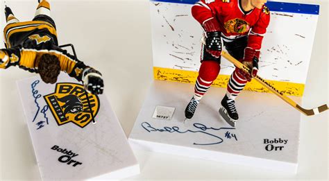 Lot Detail - Bobby Orr Boston Bruins Signed McFarlane Figurine and Puck ...