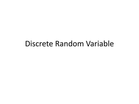 Image result for Discrete Random Variable