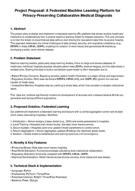 DOC-20250829-WA0007 - Project Proposal for Federated ML in Healthcare ...