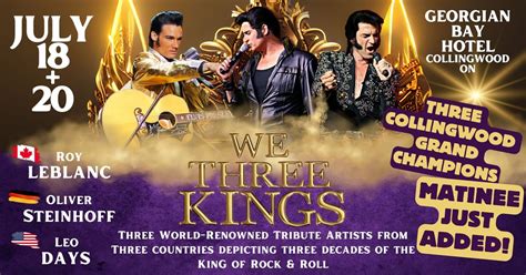 Matinee ADDED! We Three Kings: Special Grand Champion Reunion ...