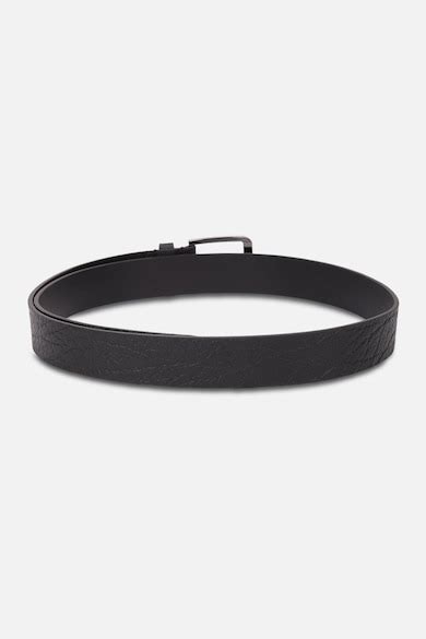 Buy Men Black Textured 100% Leather Formal Belt Online - 913046 | Louis ...