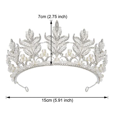 Buy AW BRIDAL Crystal Queen Crown Wedding Bridal Princess Tiara Baroque ...