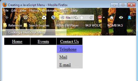 Menu Script with HTML 的图像结果