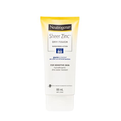Neutrogena Sheer Zinc Dry-Touch Sunscreen Lotion SPF 50 88ml For ...