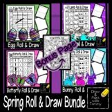 Roll a Lamb Roll and Draw Spring and Easter Printable Art Sub Lesson Game