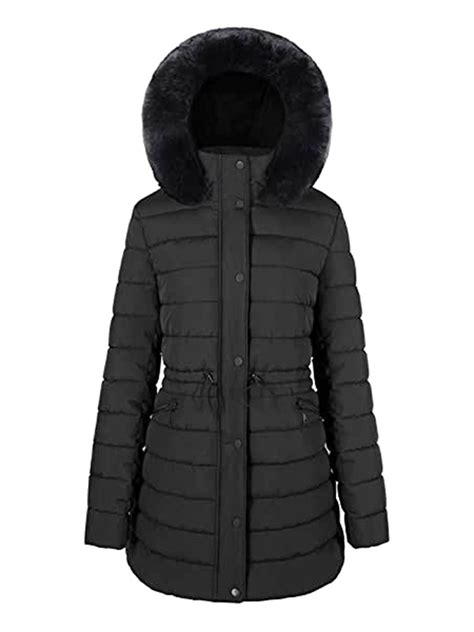 Csndyce Women's Puffer Jacket Water-Resistant Full-Zip Long Warm Winter ...