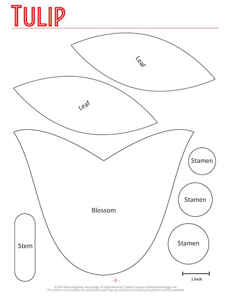 Image result for Tulip Applique Pattern Template