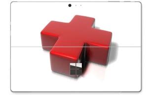 GADGETSWRAP GW27748 Surface Pro 4 Printed Red Cross Skin Top Only Vinyl ...