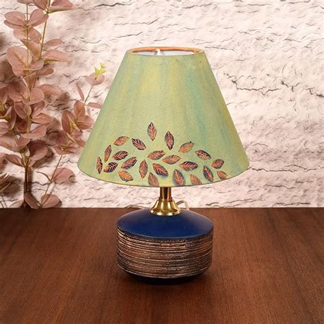 Buy AAKRITI ART CREATIONS | Ocean Mist Terracotta Table Lamp (8x8x12 ...