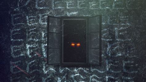 Wallpaper window, dark, eyes, observe hd, picture, image