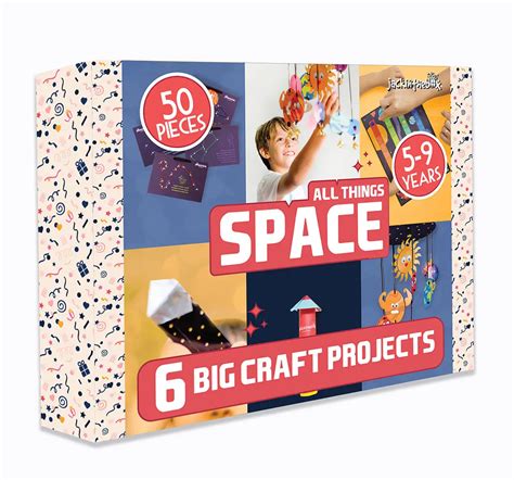 Jack In The Box Solar System Space Science Craft Kit 6-in-1 Space Toy ...