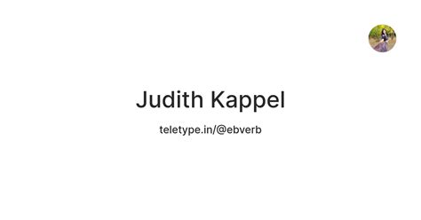Judith Kappel — Teletype