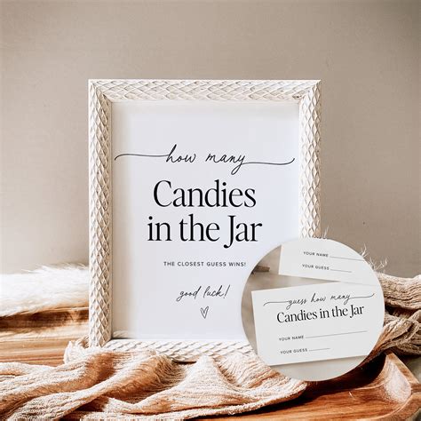 Guess How Many Candies in the Jar Game | Baby Shower Games | How Many ...