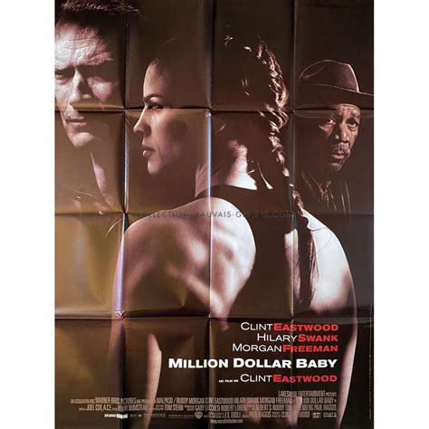 Affiche de cinéma française de MILLION DOLLAR BABY - 120x160 cm.
