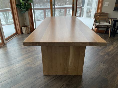 Elegant White Oak Dining Table for Timeless Home Dining