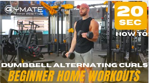 Dumbbell alternating bicep curls for Beginners - Gymate