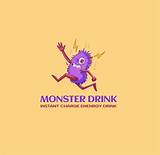 Modèle de conception de logo vectoriel de boisson énergisante à charge ...