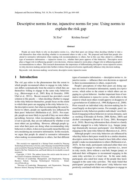 Descriptive and Prescriptive Norms 的图像结果