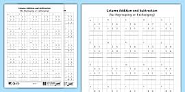 Image result for Subtracting Using Column Addition Simple