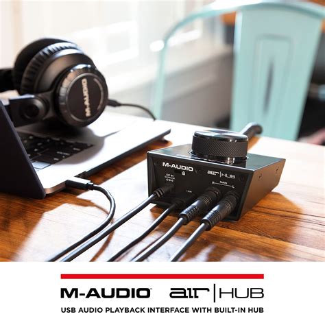 Buy M-Audio AIR|HUB - USB Audio Interface with 3-Port Hub and Recording ...