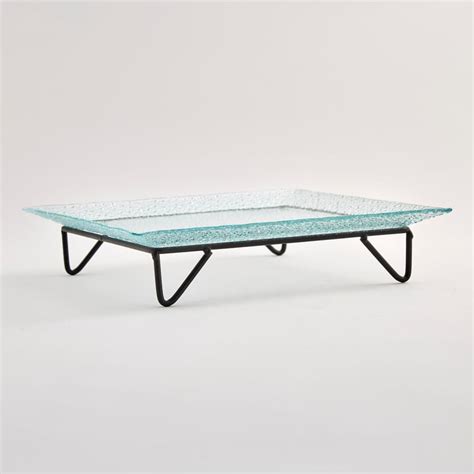 Buy Abaco Maina Glass Serving Platter with Stand from Home Centre at ...