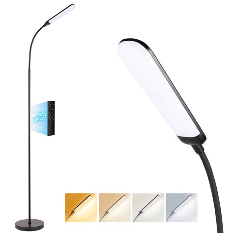 Wrought Studio™ Led Reading Floor Lamp With Remote Control & Buttom ...