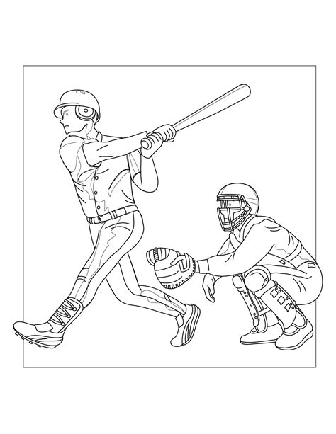 Baseball Coloring Sheets