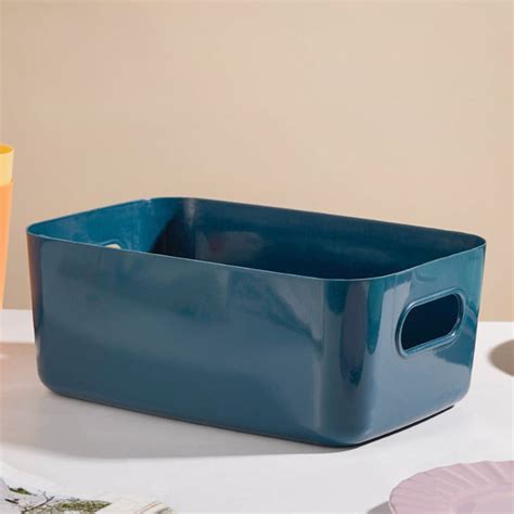 Essentials Storage Basket Blue Set Of 2 11 Inch Online - Premium Basket ...
