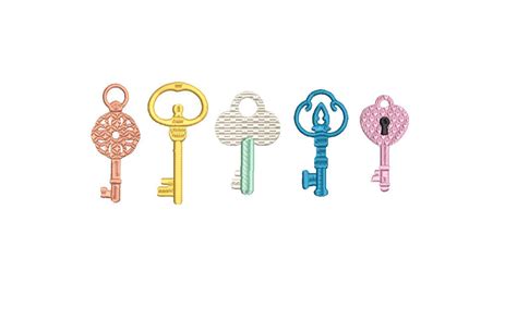 Collection of Key Embroidery Machine Embroidery Design ...