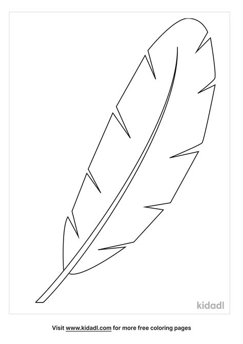 Turkey Feather Template Printable